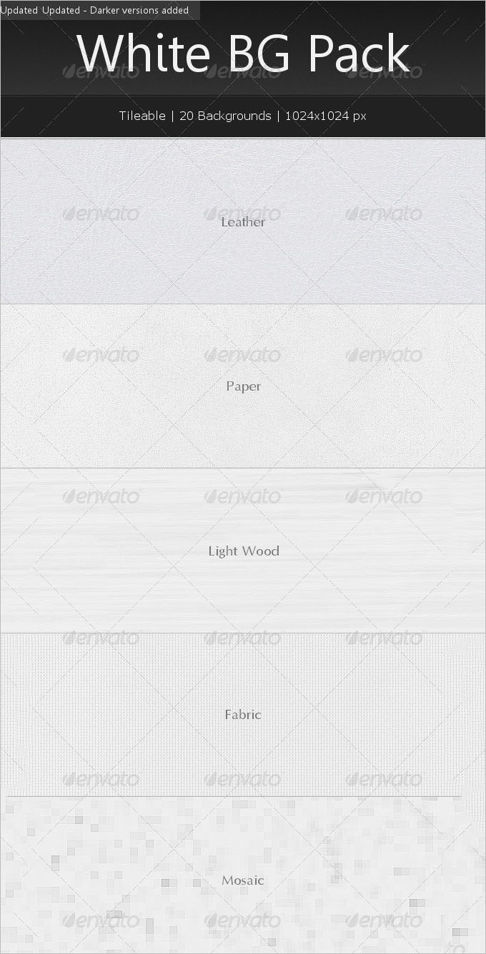 tileable white background pack
