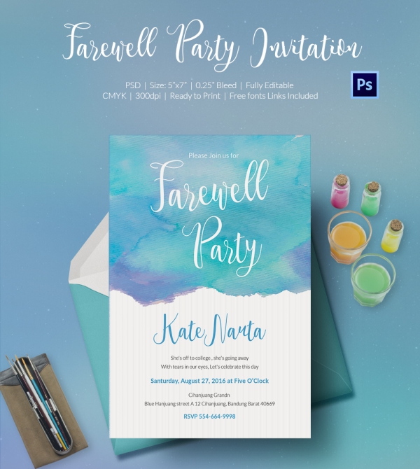 Farewell Party Invitation Template - 25+ Free PSD Format ...