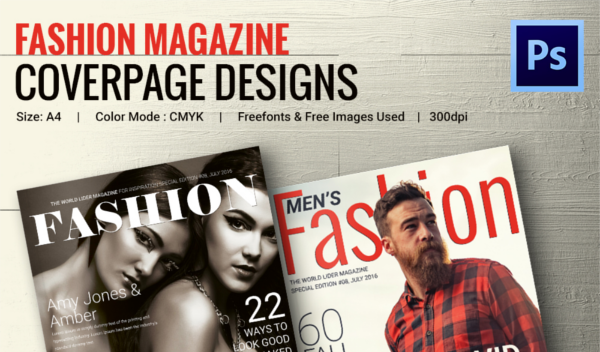 magazine cover psd