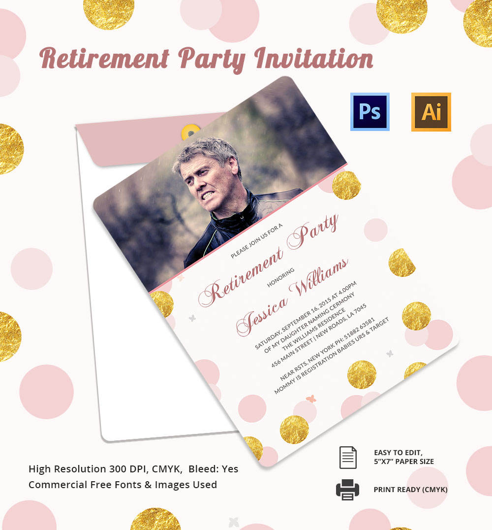 flyer for retirement party