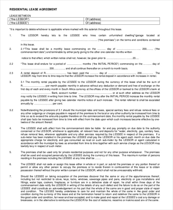 independent house rental agreement pdf free download