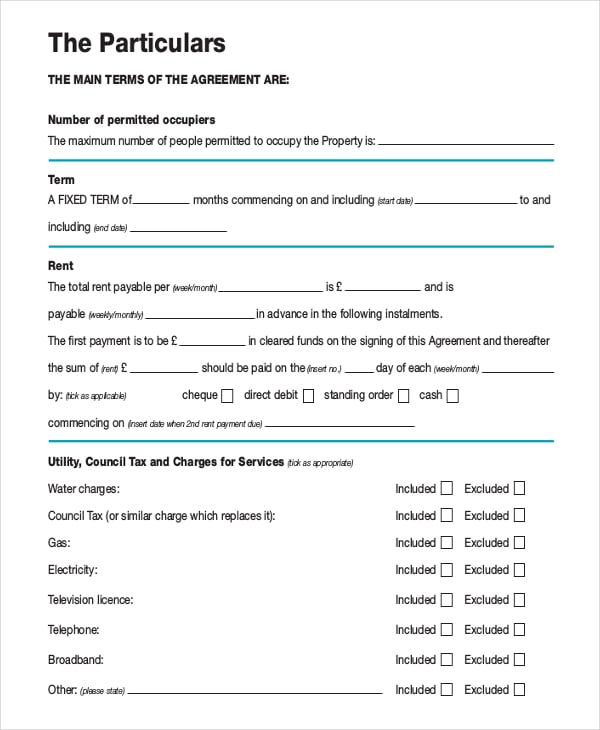 assured shorthold tenancy month to month rental agreement free pdf template