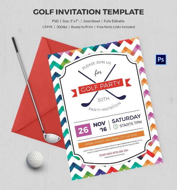 25+ Fabulous Golf Invitation Templates & Designs