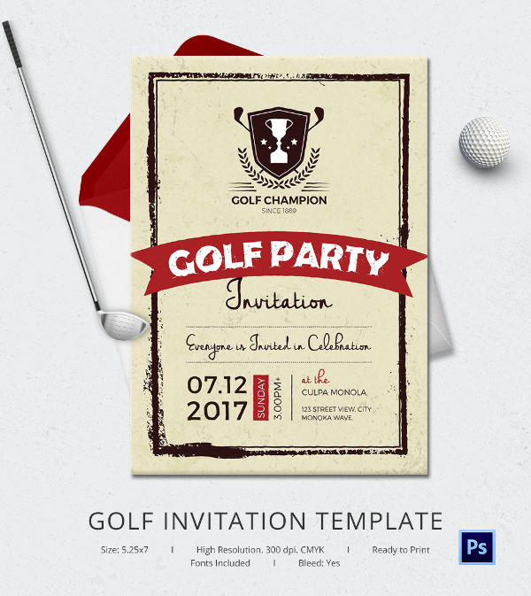 25+ Fabulous Golf Invitation Templates & Designs