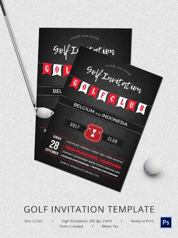 25+ Fabulous Golf Invitation Templates & Designs