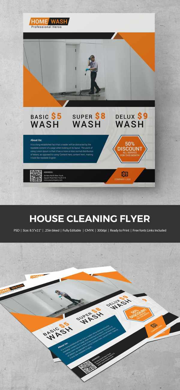 House Cleaning Flyer Template 23 PSD Format Download Free Premium Templates