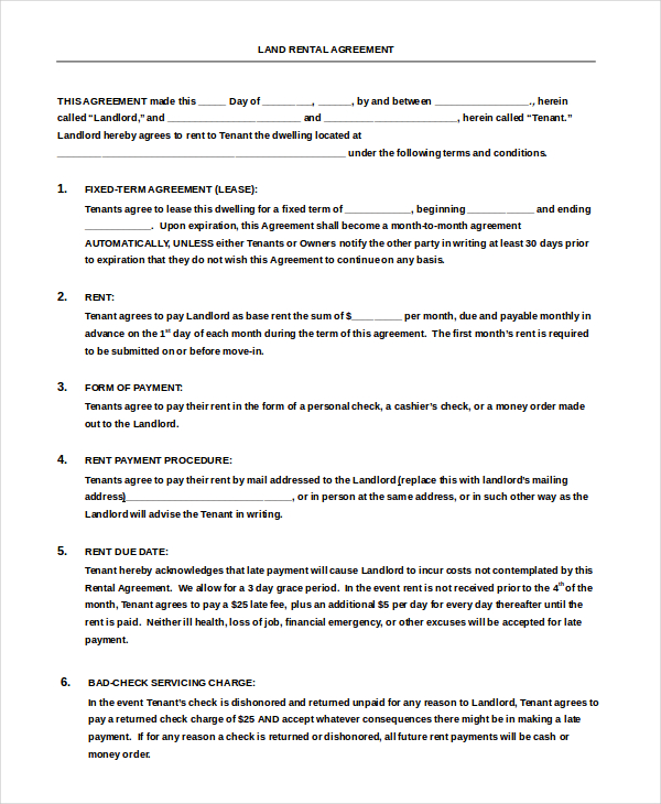 27+ Simple Rental Agreement Templates - Free Word, PDF Format Download