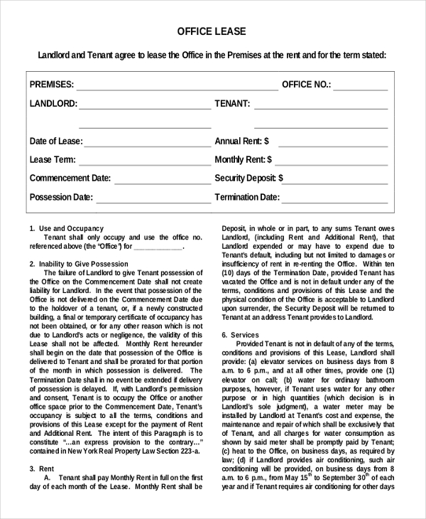 27 simple rental agreement templates free word pdf format download