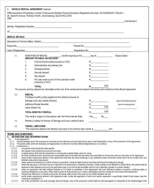 Free 18 Car Rental Agreement Templates In Google Docs Pages Ms Word Pdf Free Premium Templates