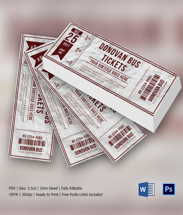 Ticket Invitation Template 61+ Free PSD, Vector EPS, AI, Format