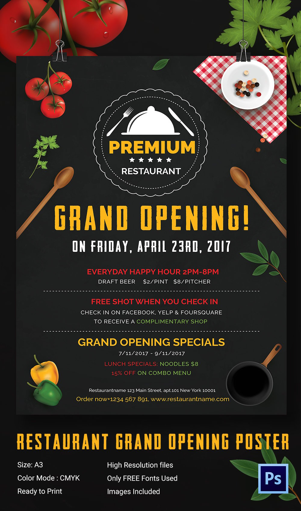 Restaurant Grand Opening Flyer Templates Free