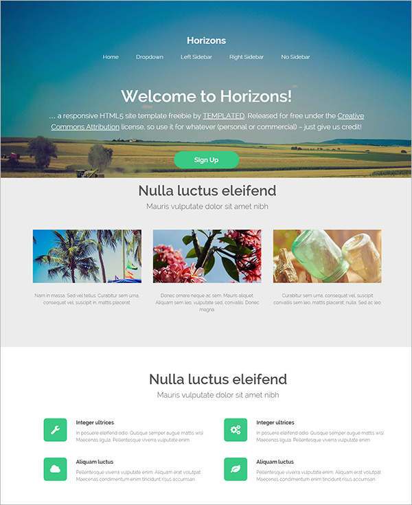 free-php-database-website-template