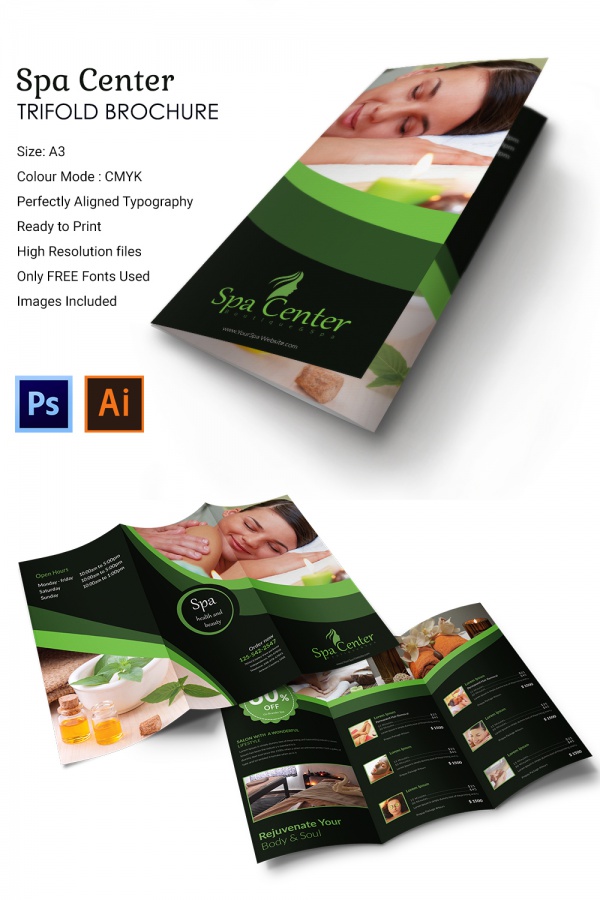 Spa A3 Trifold Brochure