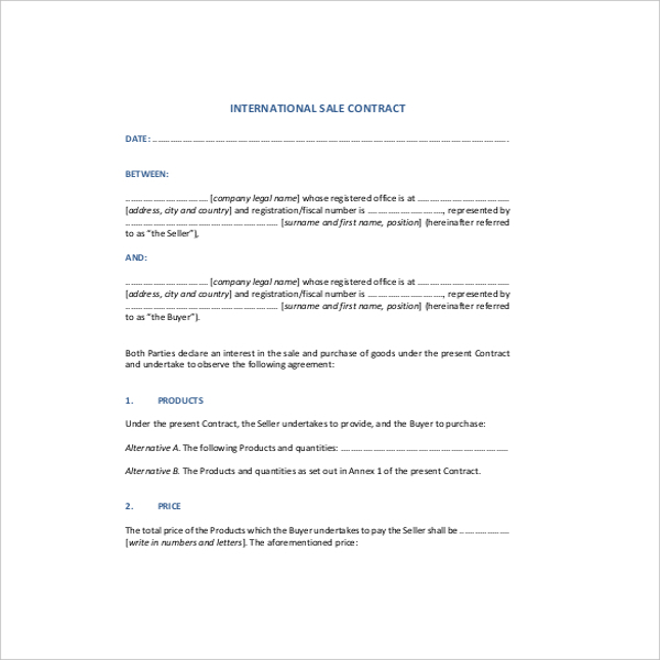 sample annex with document Google 23  Docs PDF,  Templates Word,  Sales Contract