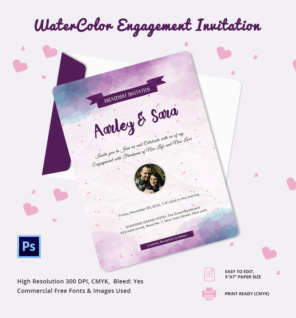 Engagement Invitation Template 25 Free Psd Ai Vector Eps Format Download Free Premium Engagement Invitation Template