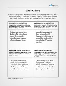 SWOT Analysis free Template