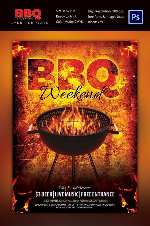 28+ BBQ Flyer Templates Free Word, PDF, PSD, EPS, InDesign Format