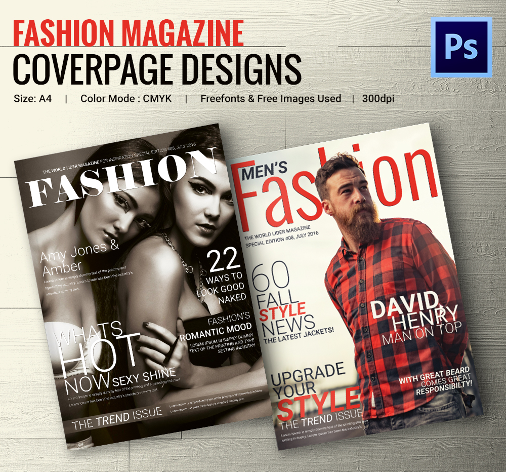 Download Magazine Cover PSD Template - 31+ Free PSD, AI, Vector EPS Format Download | Free & Premium ...