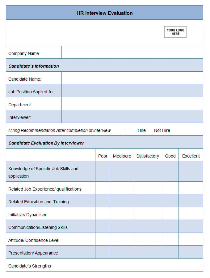 17-free-sample-hr-evaluation-forms-examples-word-pdf-psd