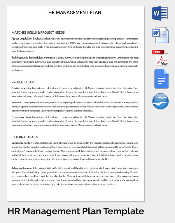 HR Strategy Template 39 Word PDF Documents Download Free 