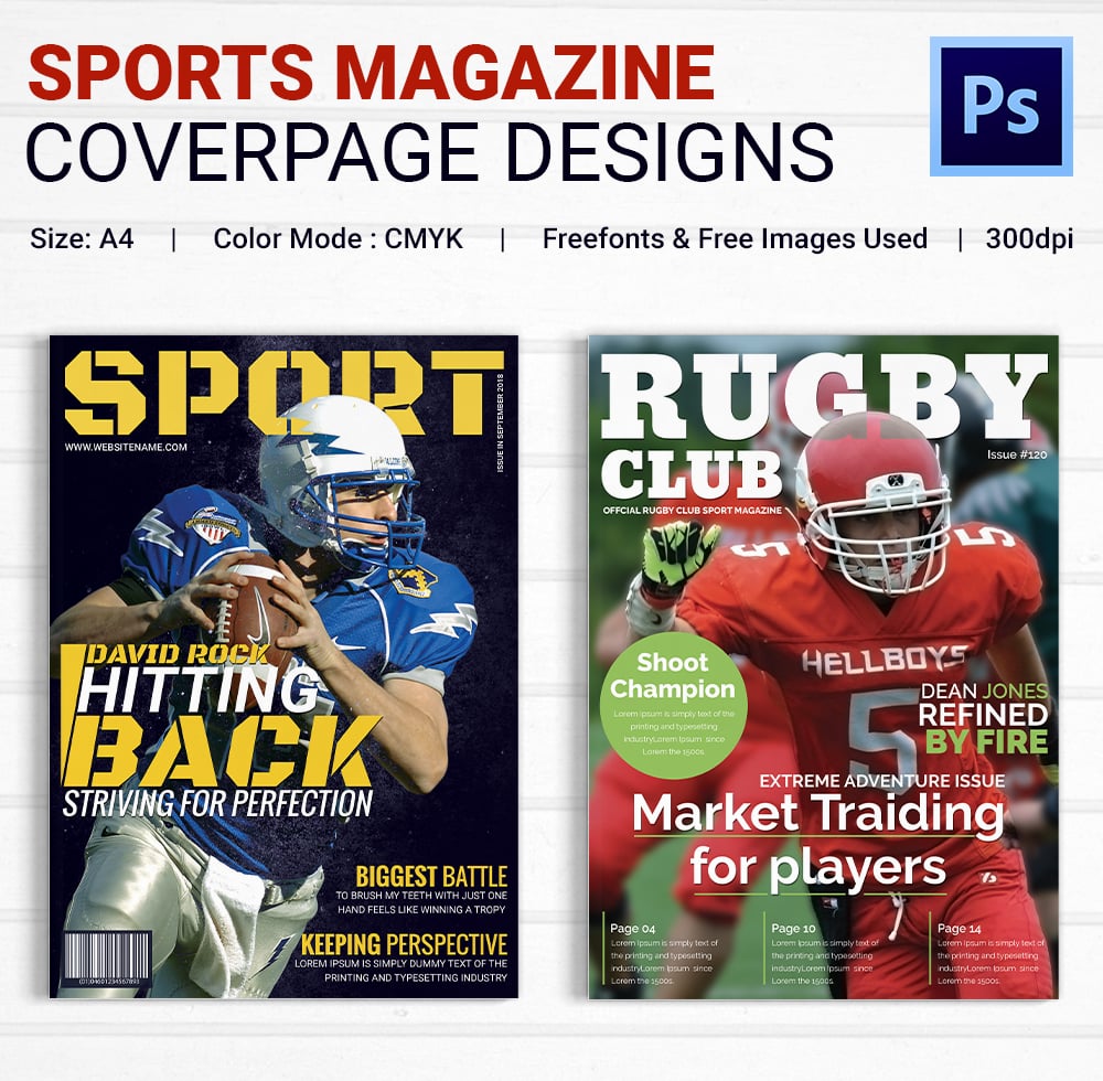 sports illustrated cover template download