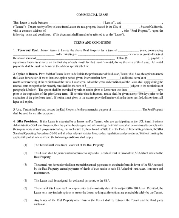 commercial property lease agreement pdf free download1