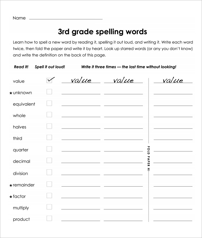 3rd Grade Language Arts Worksheets 654