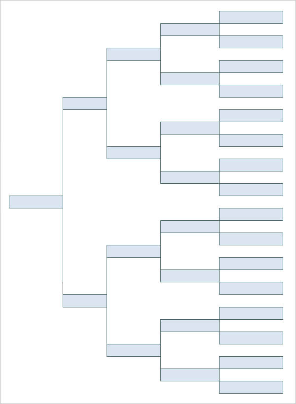 5 Generation Blank Family Tree Excel Template