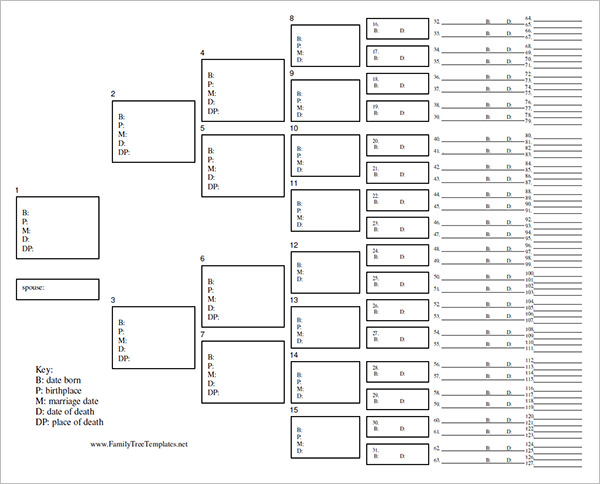 Blank Family Tree Chart - 6+ Free Excel, Word Documents Download