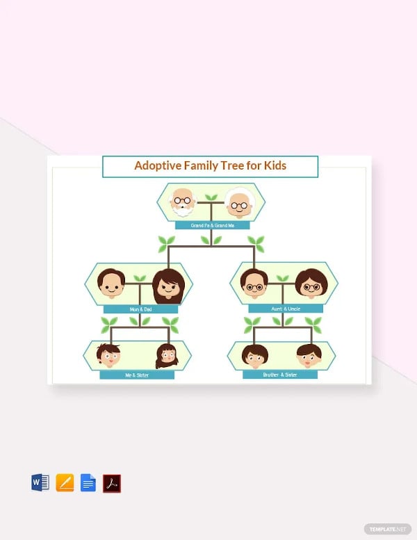 30+ Family Tree Template For Kids - DOC, Excel, PDF