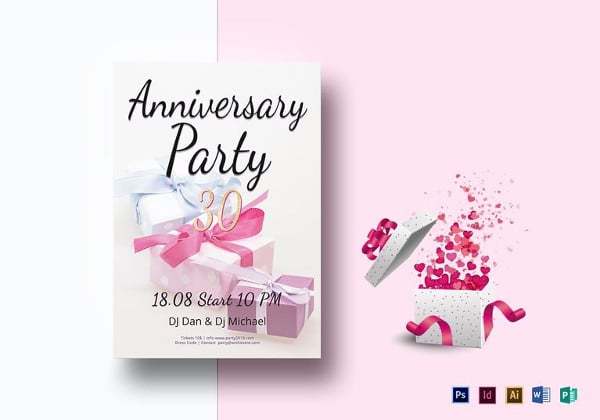 anniversary-party-flyer-template