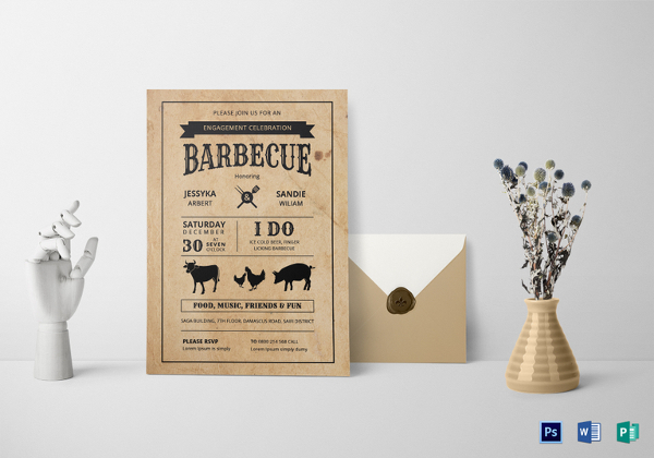 bbq-engagement-party-invitation-template