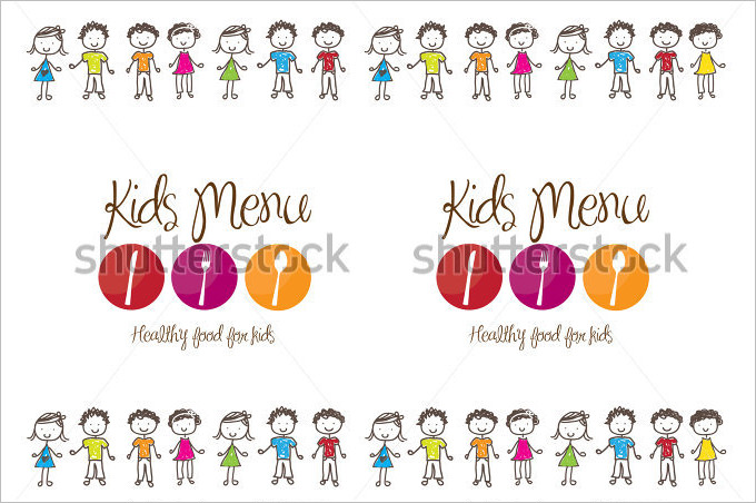 banner of kids menu