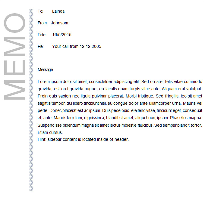 ms word memo templates