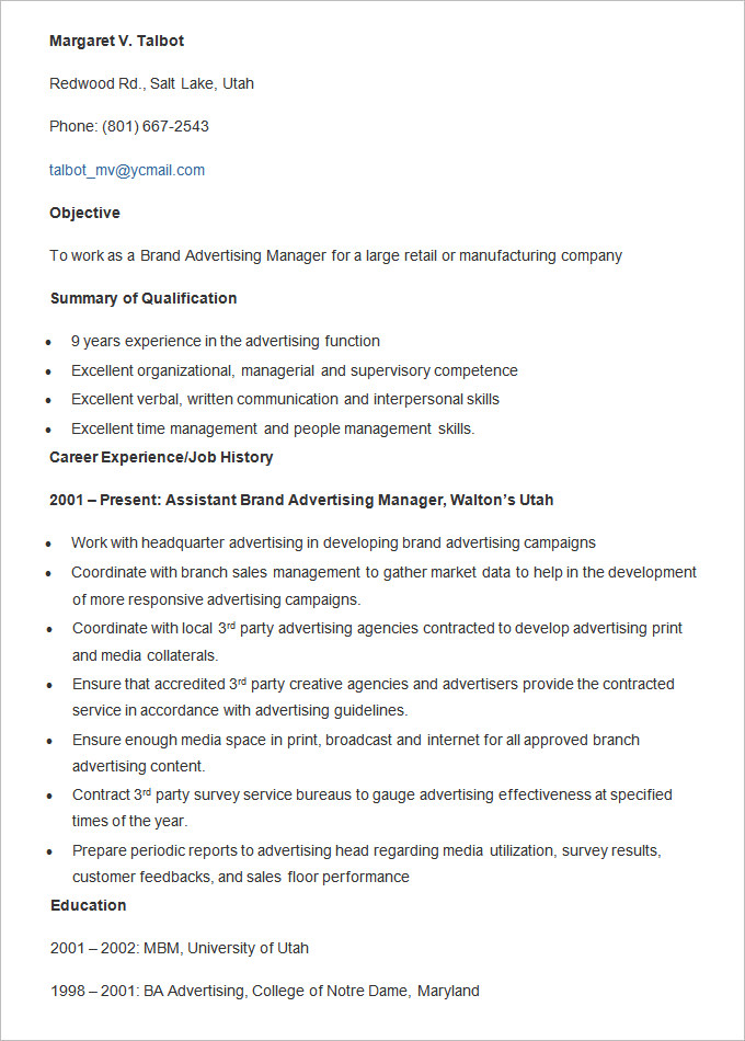 brand-advertising-resume-template