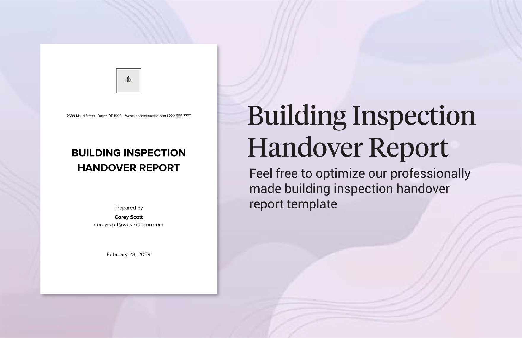 building inspection handover report