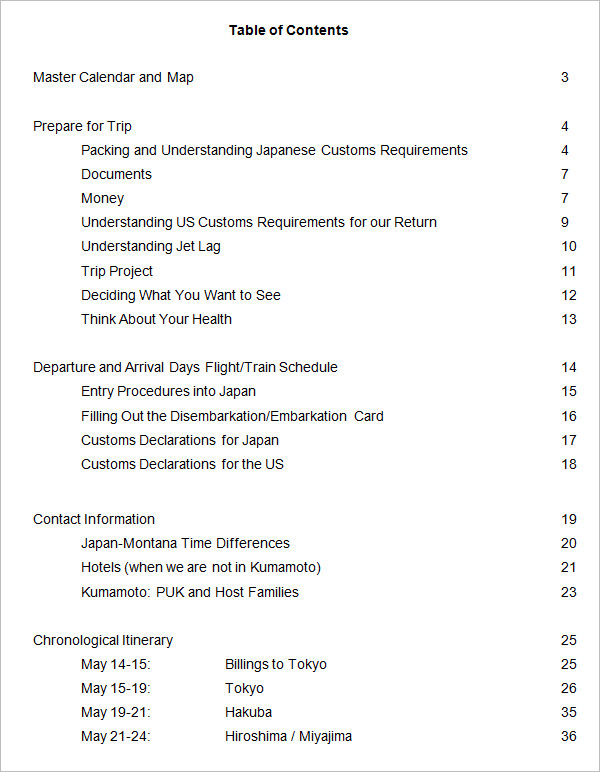 9+ Business Itinerary Template - DOC, PDF, Excel | Free & Premium Templates