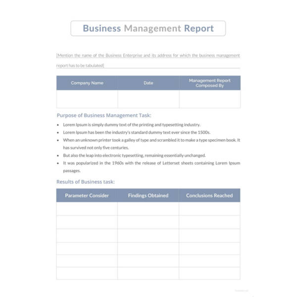 Monthly Management Report Template - 38+ Free Word, Excel ...