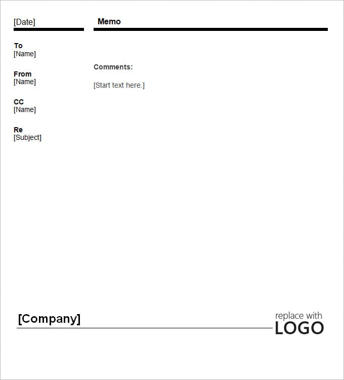 business memo template blank