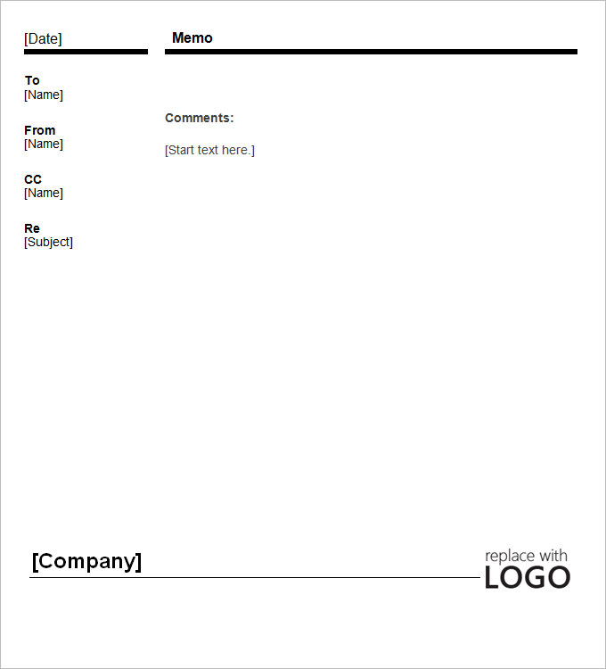 business memo template blank