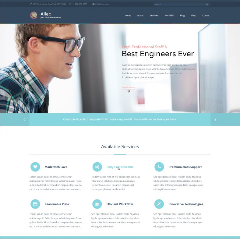 bootstrap photoshop template download