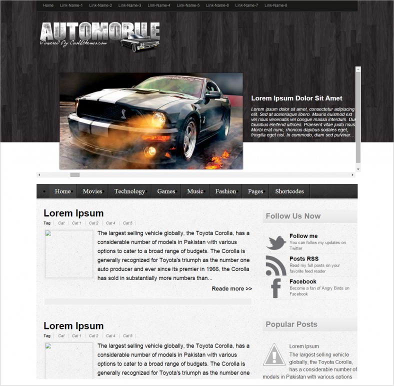 10 Best Automobile Blogger Templates & Themes | Free & Premium Templates