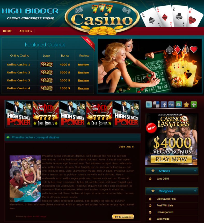 wordpress casino theme wordpress casino theme