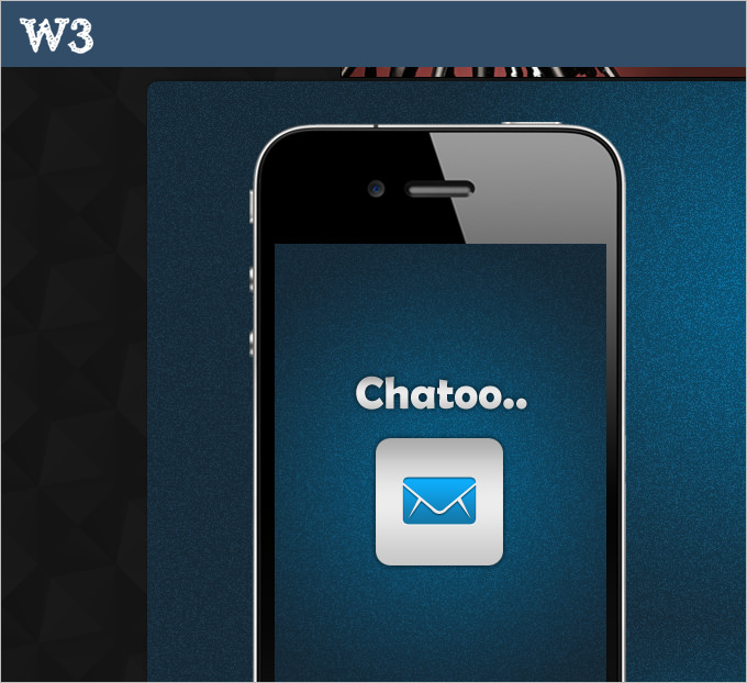 chatoo a application mobile website template