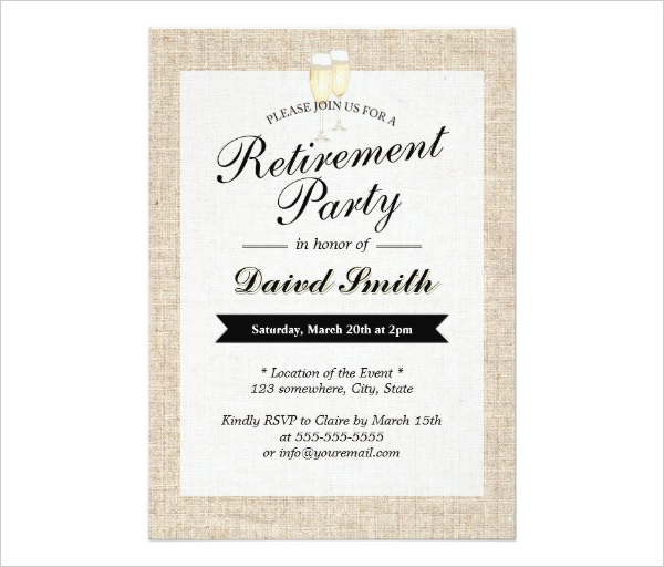 Free Templates For Retirement Invitations 9