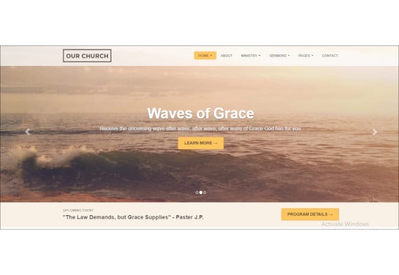 church-responsive-html5-website-template