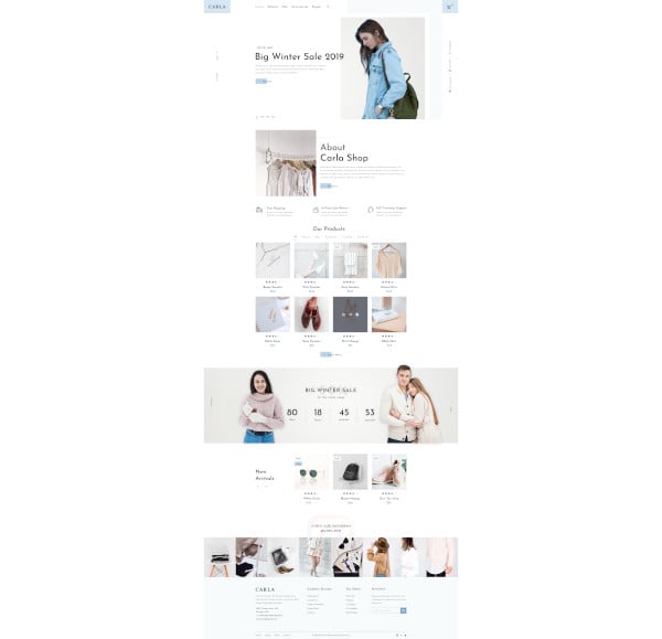 clothing fashion psd template