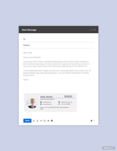 company ceo email signature template