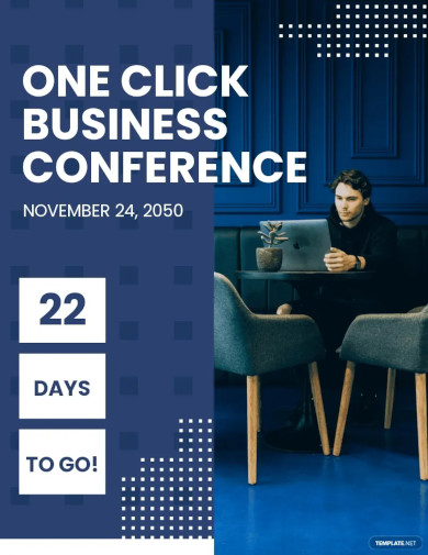 conference countdown flyer template