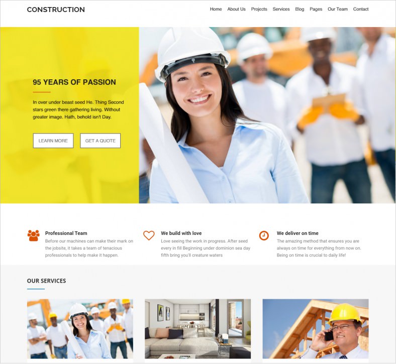 9+ FREE Construction HTML5 Templates & Themes | Free & Premium
